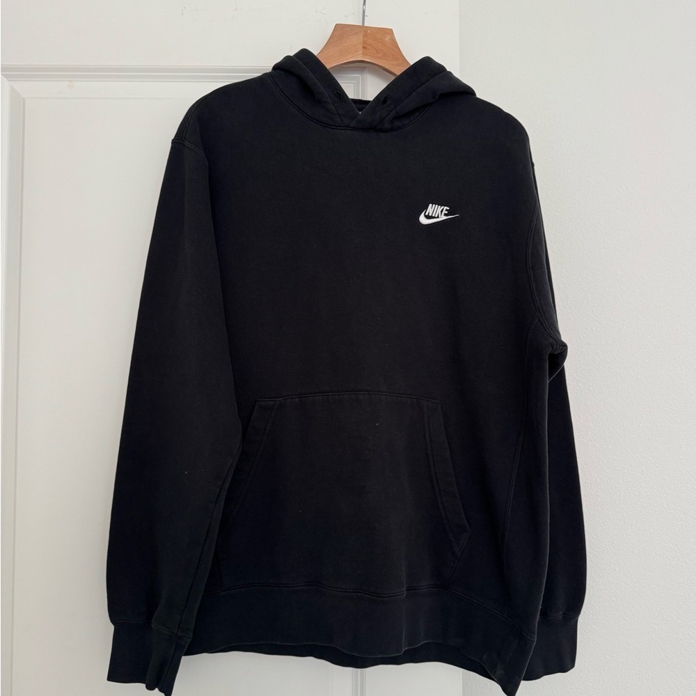 Nike men’s black basic hooded hoodie sweatshirt sweater size large